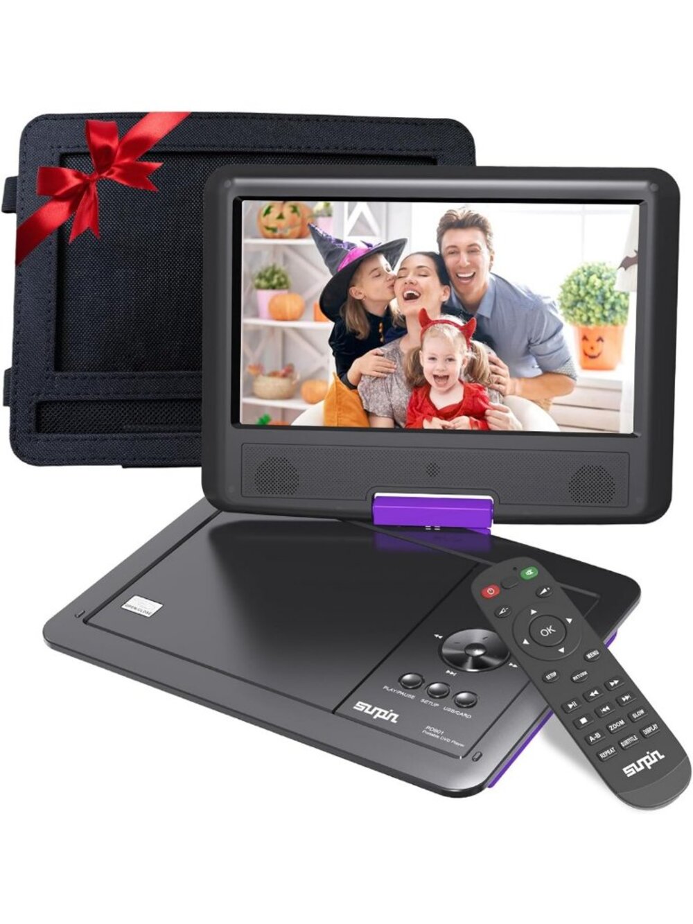 11.5” Portable DVD Player for Kids - Car Use, Type-C Charger, Travel Friendly